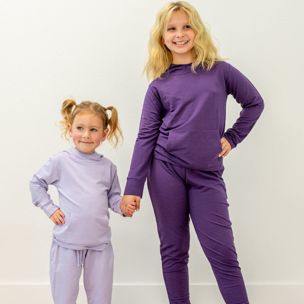 Conjunto de jogger con capucha Pétalo de orquídea