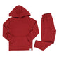 Hooded Jogger Set Rhubarb Red