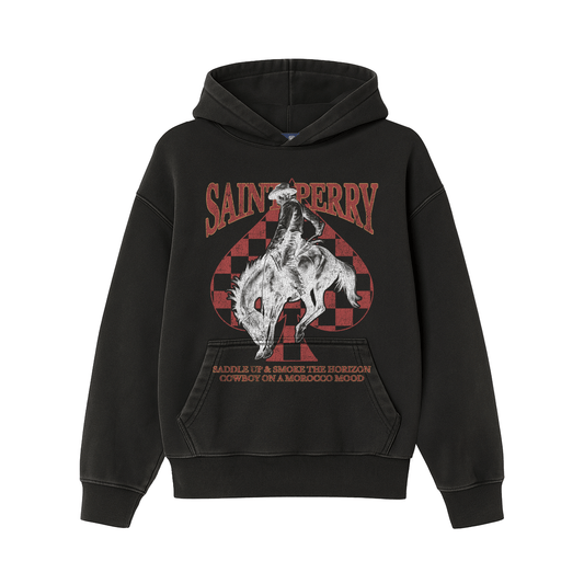 TARJETERO HORIZON RIDER DE CUERO SUDADERA CON CAPUCHA