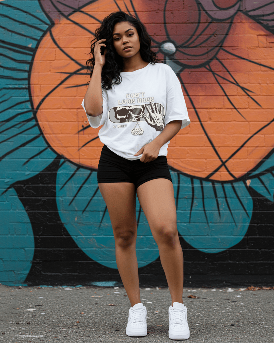 G West Horror Rearview Oversized Women's T-Shirt