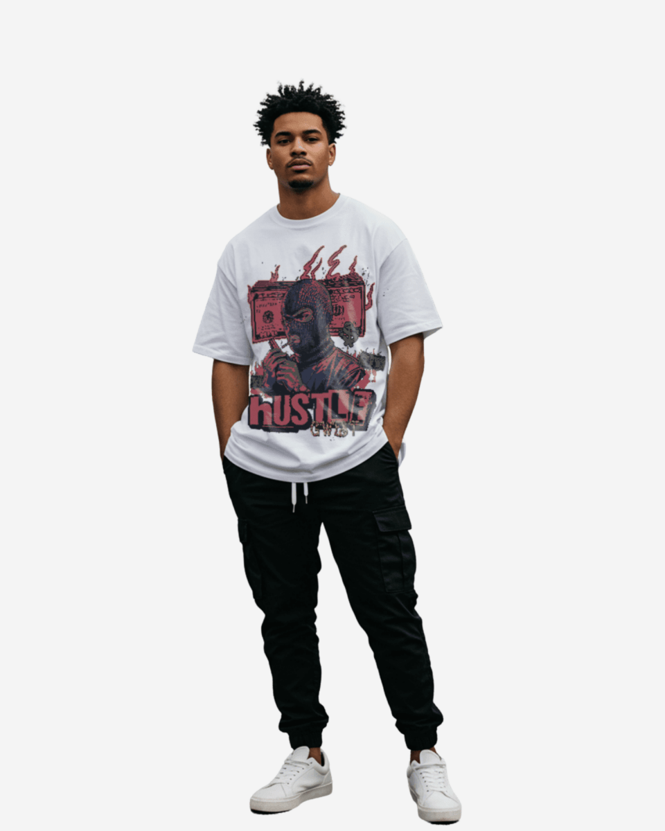 G West Hustle Syndicate Oversized T-Shirt Mens