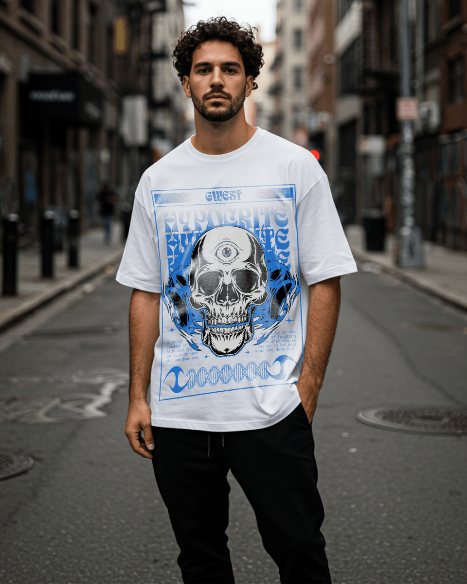 G-West Hypocrite Streetwear Oversized T-Shirt Mens