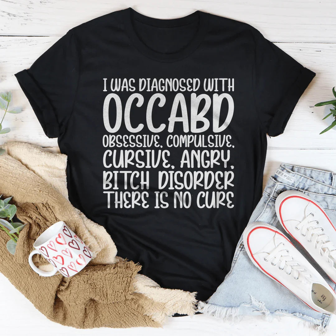Pet Parent Funny Short-Sleeve Tee – "I Was Diagnosed With OCCABD"