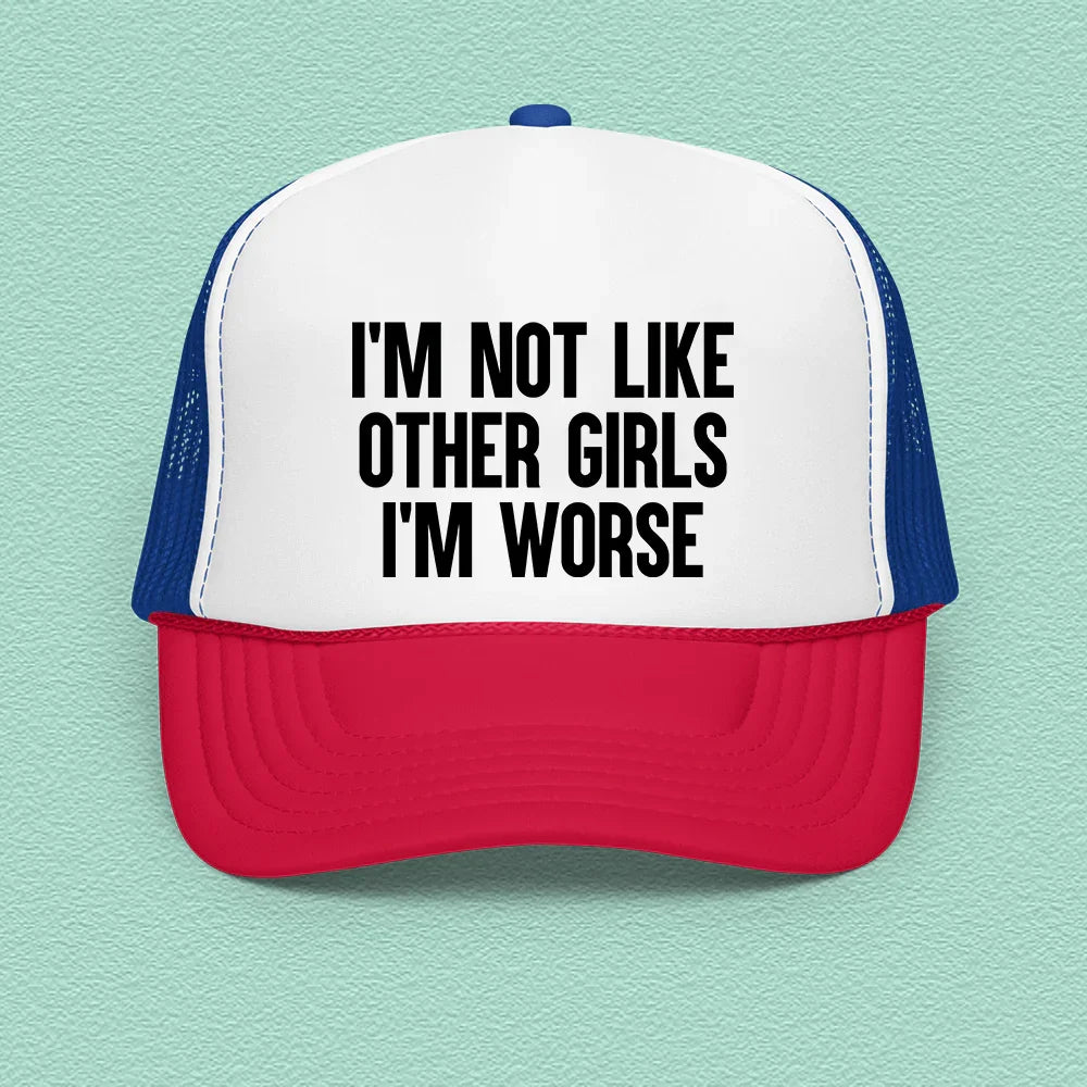 I Wonder If You Look Both Ways Trucker Hat