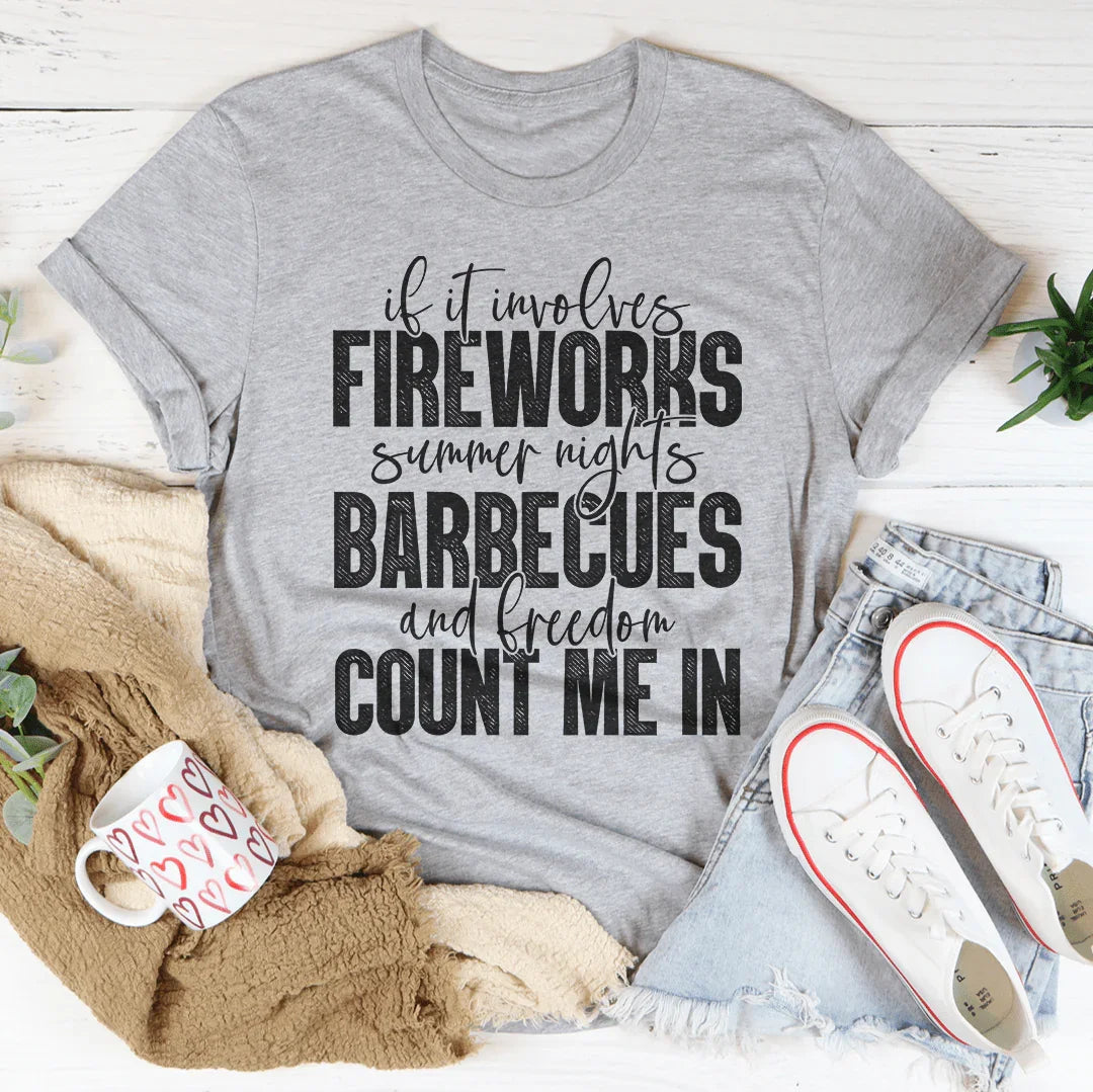 Fireworks Summer Nights BBQs & Freedom Tee