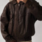 Women Handmade Brown Oversize Bomber Lambskin Soft Real Leather Jacket | Women Casual Wear Genuine Leather Jacket, Gift for women