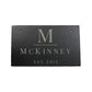 Personalized Slate Home Sign | Last Name Slate Address Sign | 11.75" x 7" Size | Street Number Sign | Slate Hanging Sign