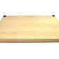 Tabla de cortar de bloque de carnicero extra grande de 1,25" de grosor con patas de goma, tabla de cortar gruesa, tabla de cortar de madera, madera de arce dura hecha en Estados Unidos
