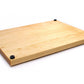 Tabla de cortar de bloque de carnicero extra grande de 1,25" de grosor con patas de goma, tabla de cortar gruesa, tabla de cortar de madera, madera de arce dura hecha en Estados Unidos