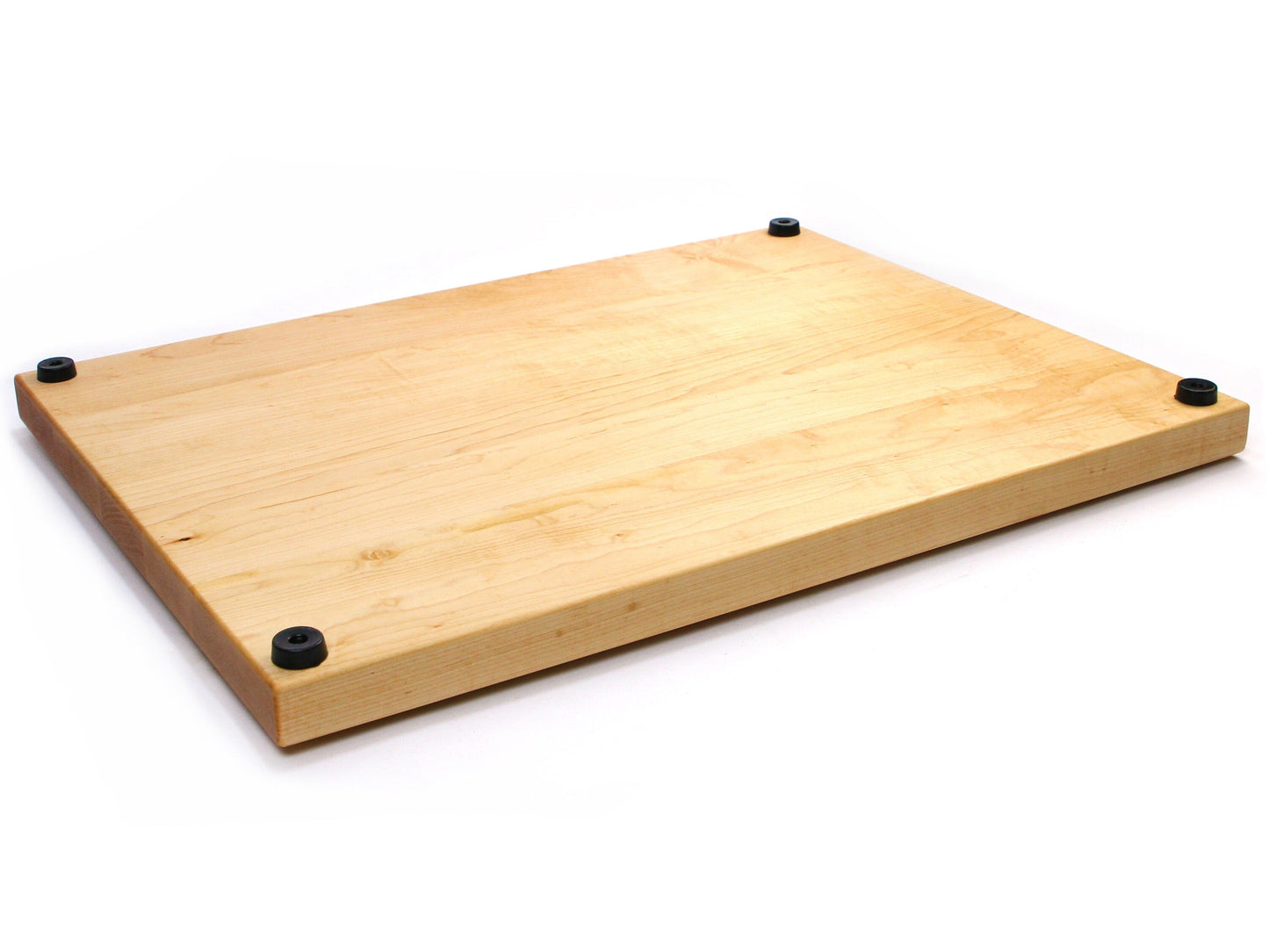 Tabla de cortar de bloque de carnicero extra grande de 1,25" de grosor con patas de goma, tabla de cortar gruesa, tabla de cortar de madera, madera de arce dura hecha en Estados Unidos