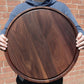 18" Walnut Personalized Round Board with Juice Groove, 18” Round Personalized Charcuterie Board, Wedding Gift, Gift For the Couple, USA Made