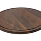 Large Walnut Round Cheese Board, 18 Inch Round Cutting Board with Juice Groove Black Walnut, Large Walnut Round Charcuterie Board