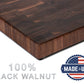 Large Monogram End Grain Cutting Board, Custom Monogram Board, Walnut Butcher Block with Juice Groove, Wedding Gift, Gift for Dad, USA Made