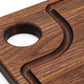 Large Wood Cutting Board With Thumb Hole and Juice Groove 18x12 Inches, Wood Cheese Board, Wooden Chopping Board, 100% Made in the USA