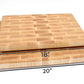 Maple Large End Grain Cutting Board, Maple Butcher Block with Rubber Feet, Wedding Gift, Anniversary Gift, Father's Day Gift, USA Made