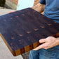 Wedding Gift, Extra Large End Grain Walnut Cutting Board, End Grain Butcher Block with Rubber Feet, Mother's Day, Anniversary Gift, USA Made