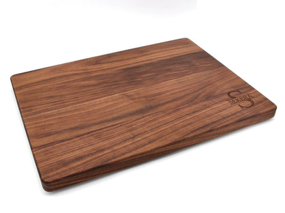 Tabla de cortar de madera extragrande de 1.25" de grosor con patas, asas de bolsillo y surco para jugos, 24x18"x1.25 pulgadas de grosor, regalo para papá, 100% fabricada en EE. UU.