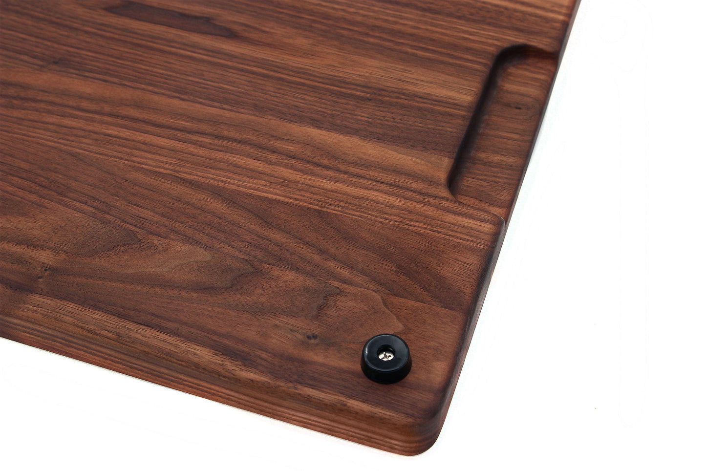 Tabla de cortar de madera extragrande de 1.25" de grosor con patas, asas de bolsillo y surco para jugos, 24x18"x1.25 pulgadas de grosor, regalo para papá, 100% fabricada en EE. UU.