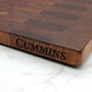 Large End Grain Walnut Cutting Board With Edge Engraving, Walnut Butcher Block with Edge Engraving, Wedding Gift, Gift for Him, USA Made