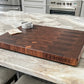 Large End Grain Walnut Cutting Board With Edge Engraving, Walnut Butcher Block with Edge Engraving, Wedding Gift, Gift for Him, USA Made
