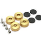Premium Brass Cutting Board Feet - Set of 4, Includes Non-Slip Pads, and Phillips Screws. 1" Diameter Brass Hardware. 100% Made in the USA