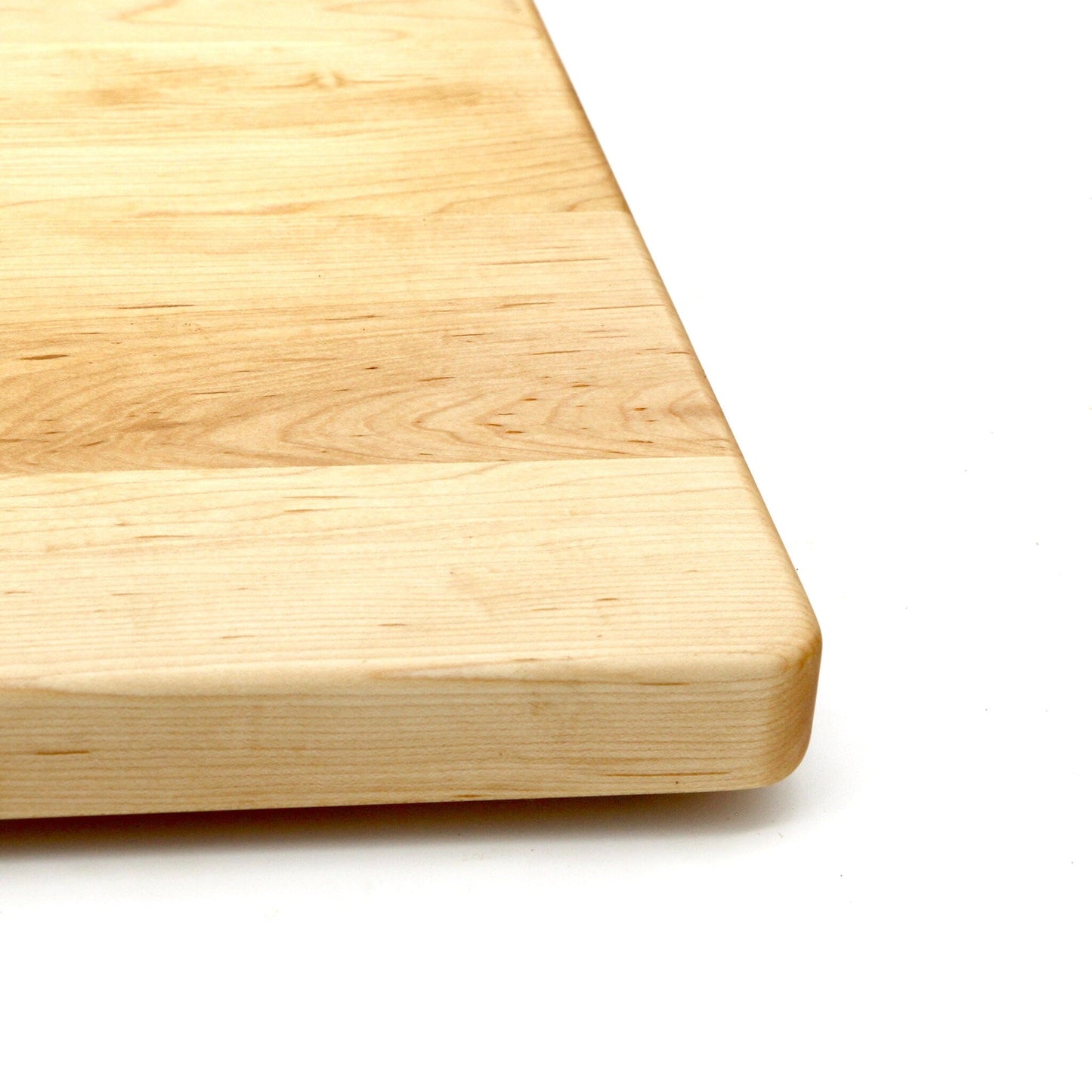 Tabla de cortar de bloque de carnicero extra grande de 1,25" de grosor con patas de goma, tabla de cortar gruesa, tabla de cortar de madera, madera de arce dura hecha en Estados Unidos