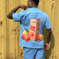 G West Mens Oversize Atlanta Peach Tee