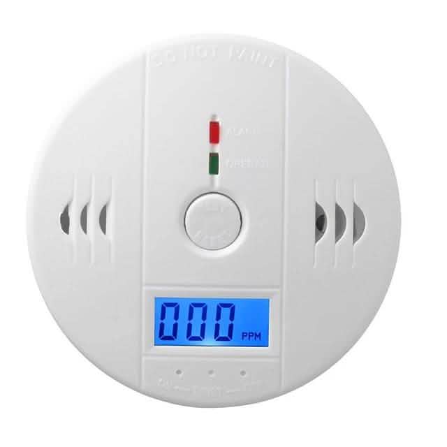 Alarma detectora de sensor de monóxido de carbono independiente