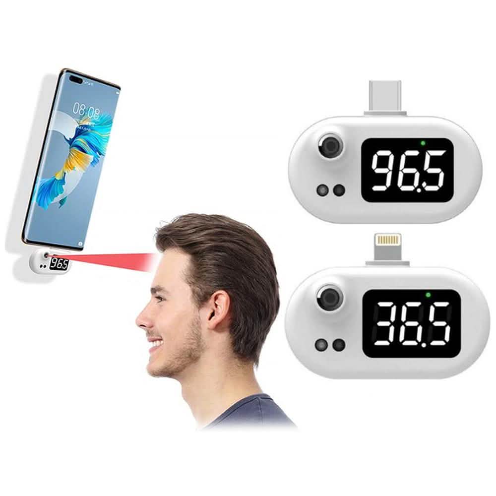 Termómetro infrarrojo para Apple Lightning o Android USB-C