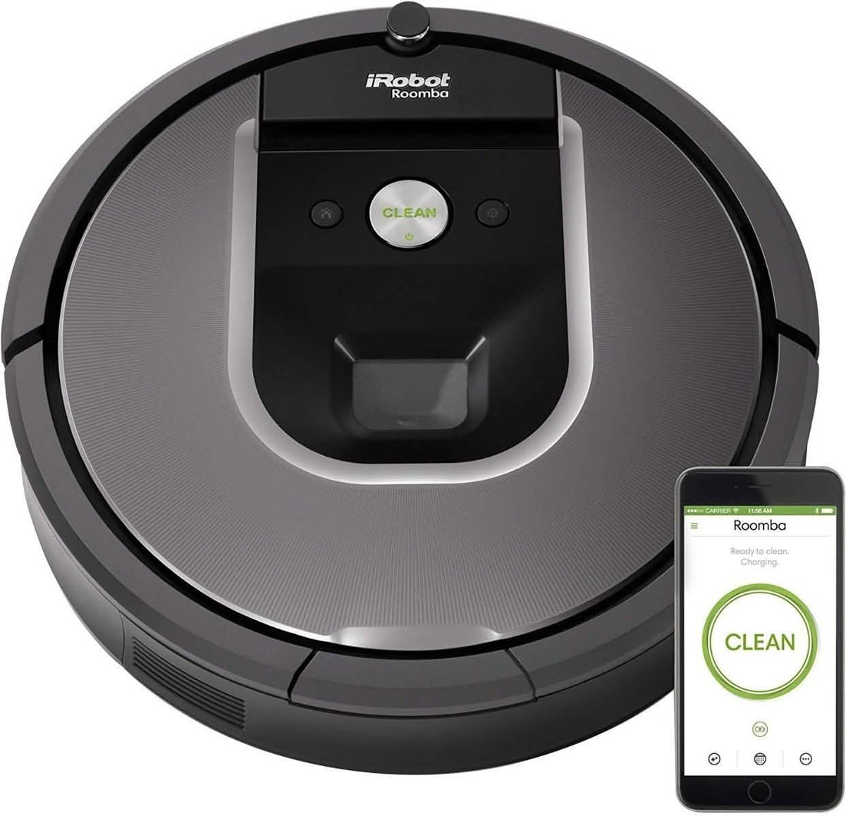 iRobot Roomba 960 Robot Aspirador - Conexión Wi-Fi, Mapeo, Funciona con Alexa (Reacondicionado)