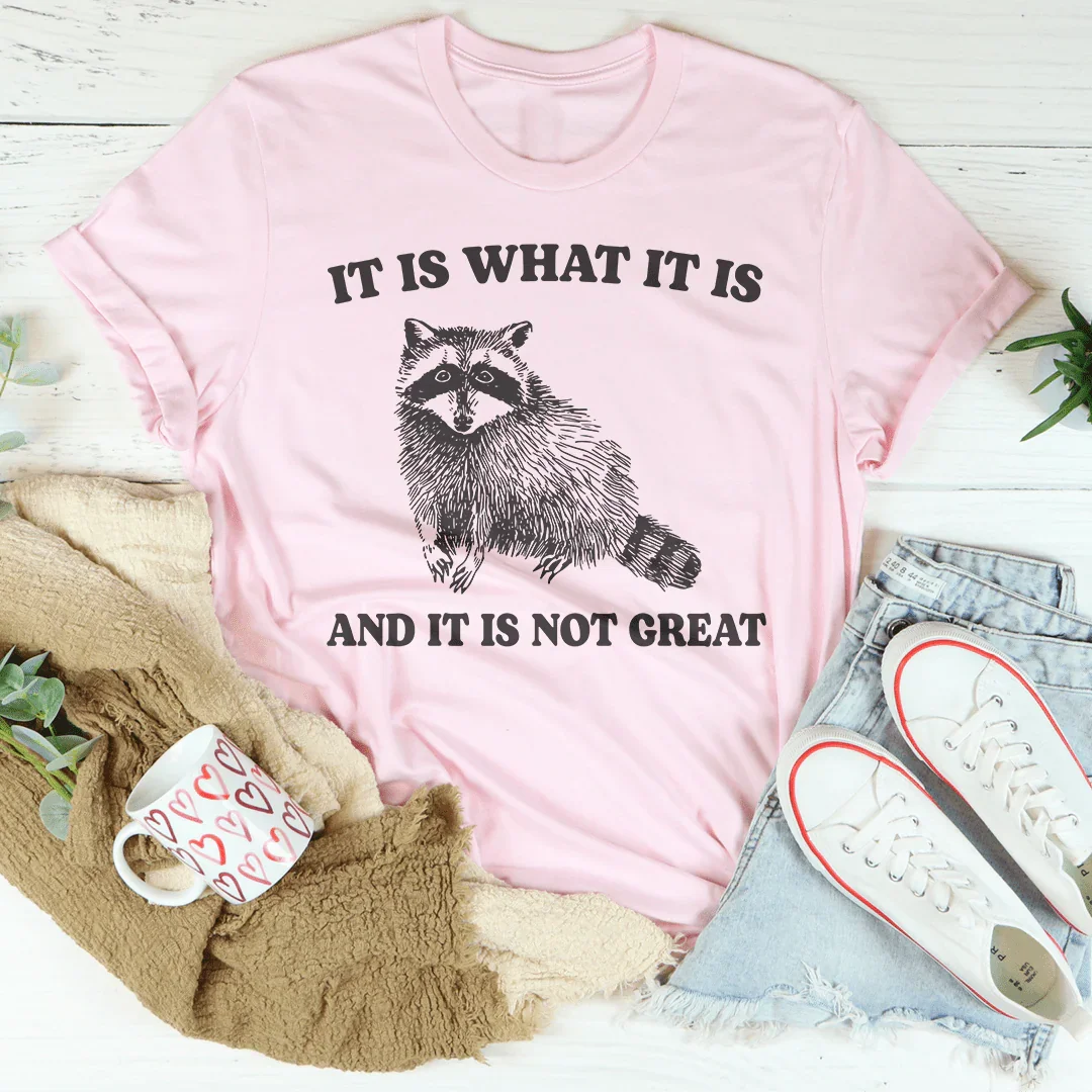 Relatable Cynical Reality Top – "It Is What It Is & It Is Not Great" Tee