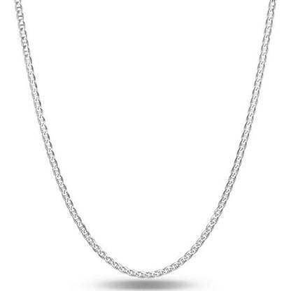 Cadena Mariner de plata de ley italiana