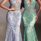 Vestido largo ajustado de corsé con estampado floral brillante Ladivine J810