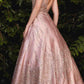 Cinderella Divine J819 Glitter A-Line Ball Gown
