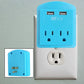 JinxTech Enchufe de Pared de 2 Tomas con USB Dual