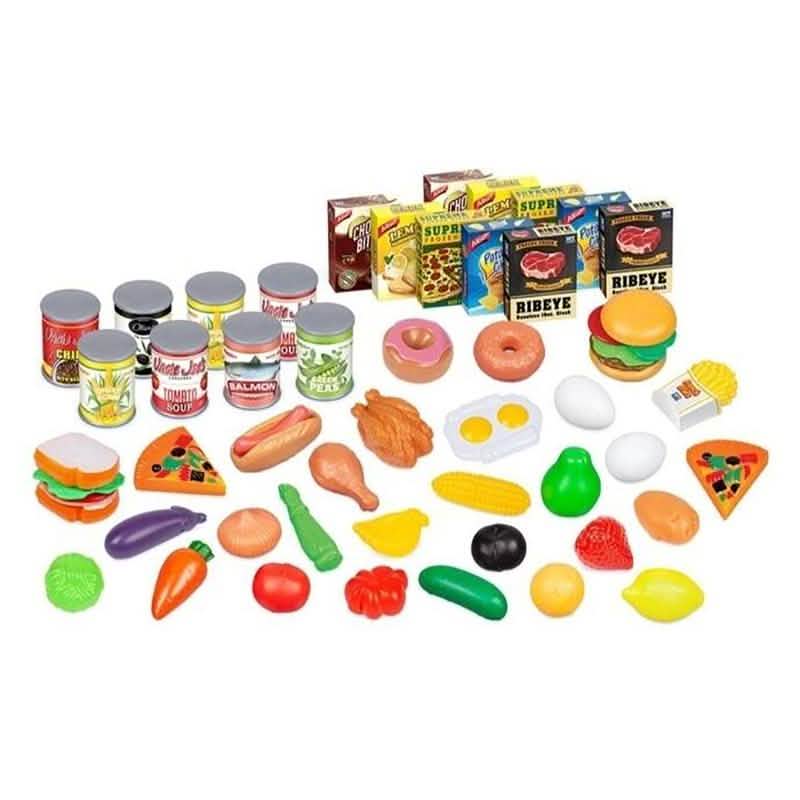 Juego de comida de juguete variado para niños - Tamaños de set variados
