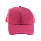 Kids Glitter High Ponytail C.C Ball Cap