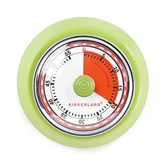 Temporizador Magnético de Cocina Verde Kikkerland