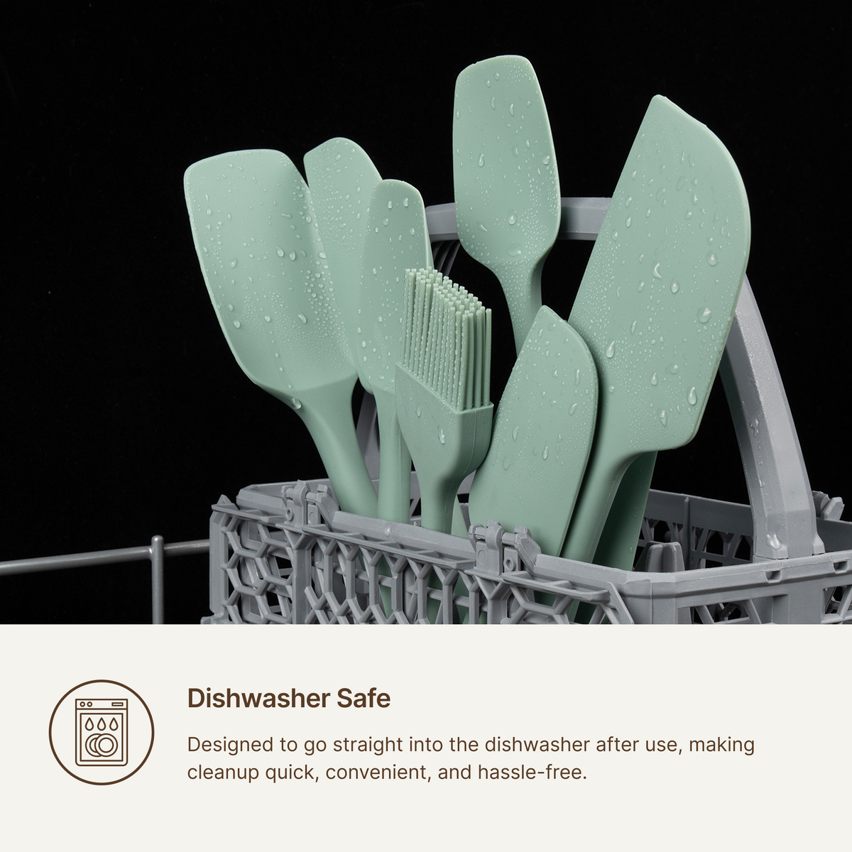 Elihome 6 Piece Silicone Spatula Set