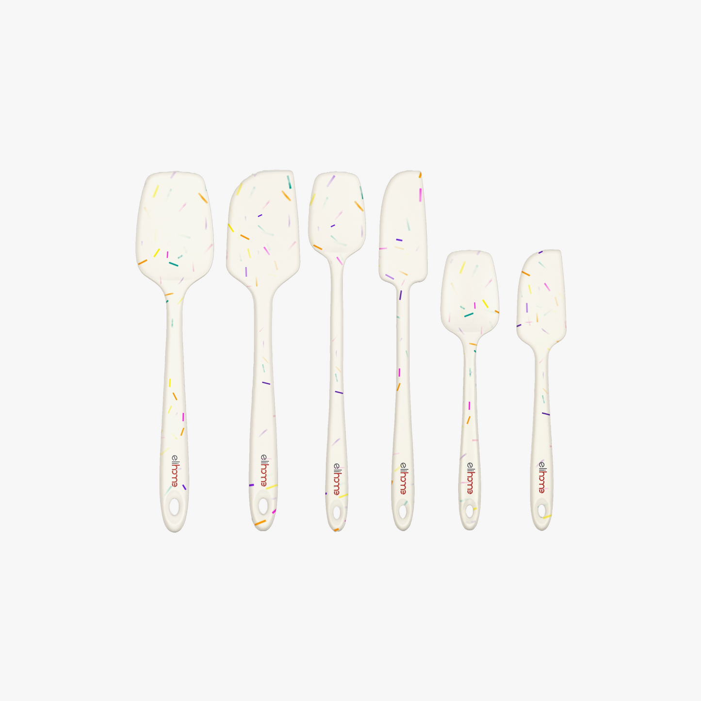 Elihome 6 Piece Silicone Spatula Set