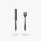 Elihome 8 Piece Silicone Spatula Set - Teal Grey