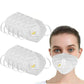 Mascarillas desechables blancas KN95 con válvula de exhalación de flujo