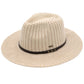 Knit C.C Fedora Hat with Leather Band
