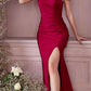 Cinderella Divine KV1061 Cap Sleeve With Shawl Long Fitted Dress