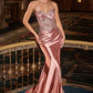 Ladivine KV1132 Vestido de noche sin tirantes con escote corazón ajustado