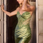 Ladivine KV1132 Vestido de noche sin tirantes con escote corazón ajustado