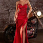 Ladivine KV1132 Vestido de noche sin tirantes con escote corazón ajustado