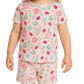Conjunto de pijama de verano "Jardín de flores de mariquita"