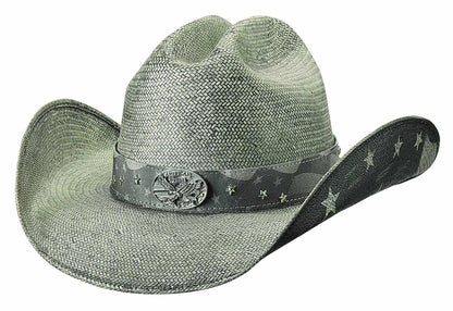 Bullhide Land Of Freedom - Sombrero Vaquero de Paja Moldeable