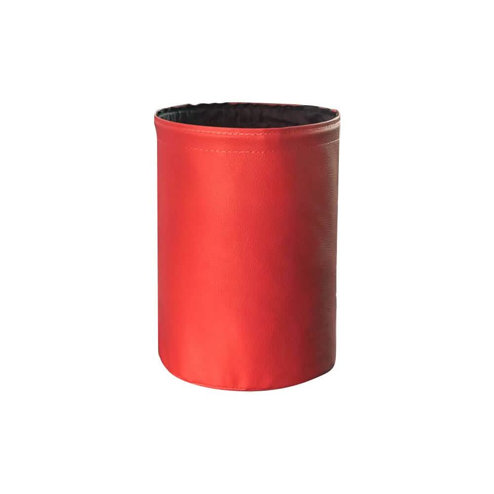 Cubo de basura impermeable de cuero para coche